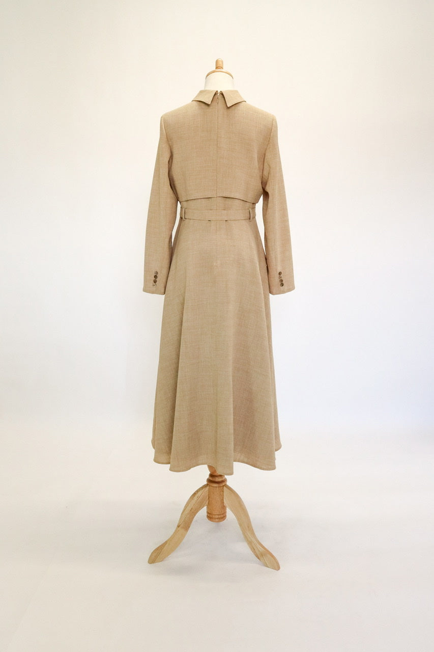 〈Manon〉docking flare dress