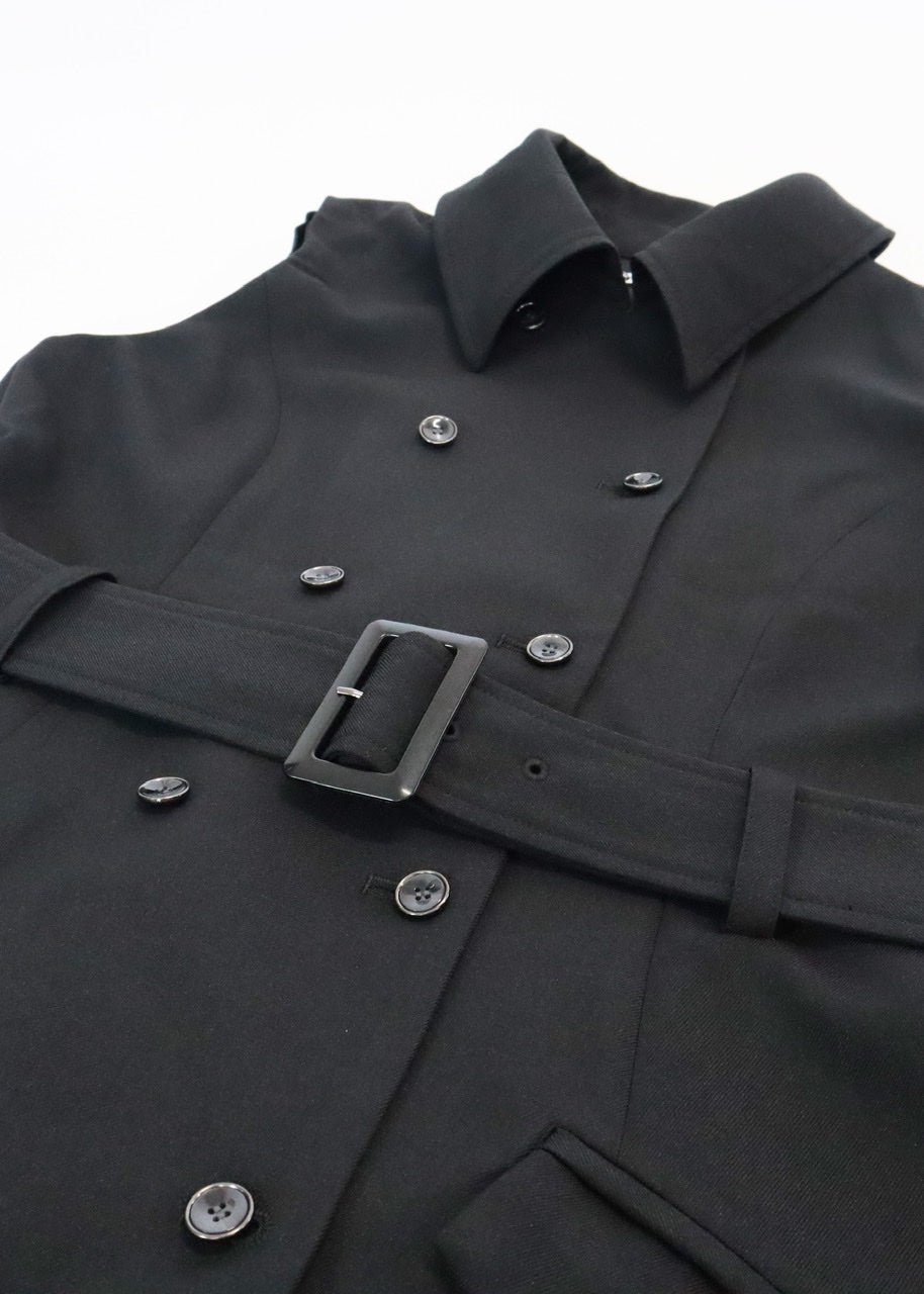 sleeveless trench dress