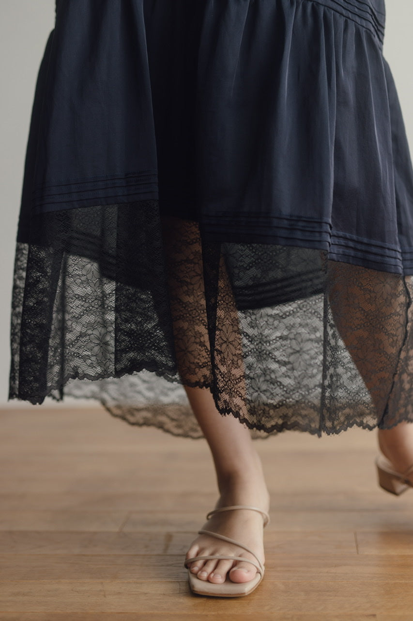 flower lace camisole dress
