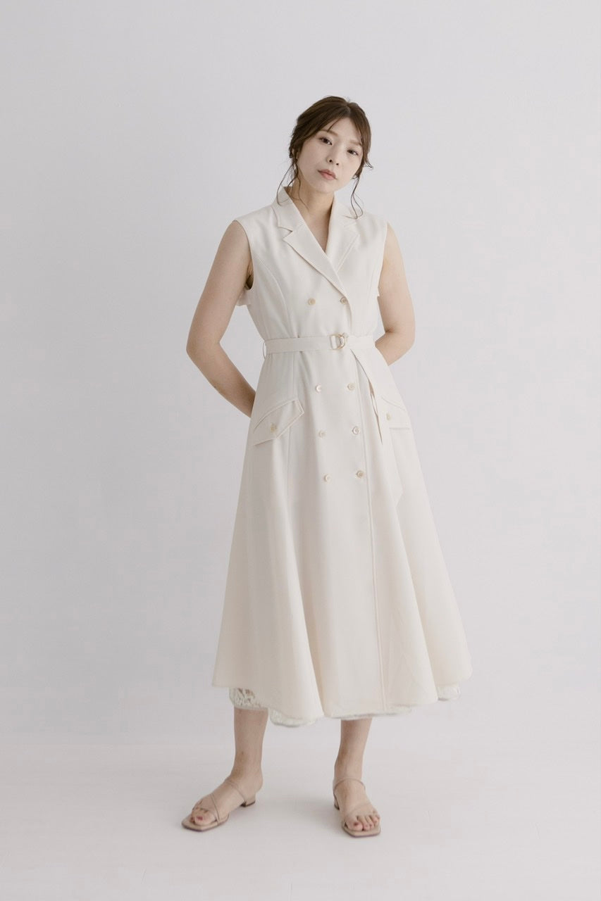 sleeveless trench dress