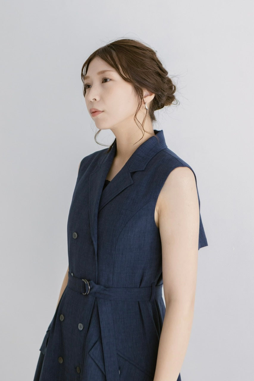 sleeveless trench dress