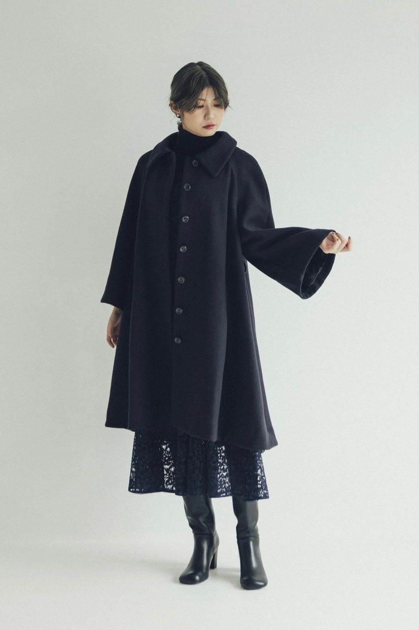 camisole flare dress / navy check