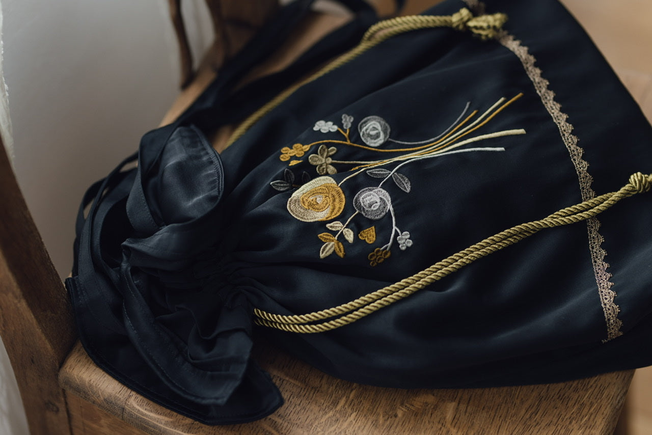 embroidery drawstring bag