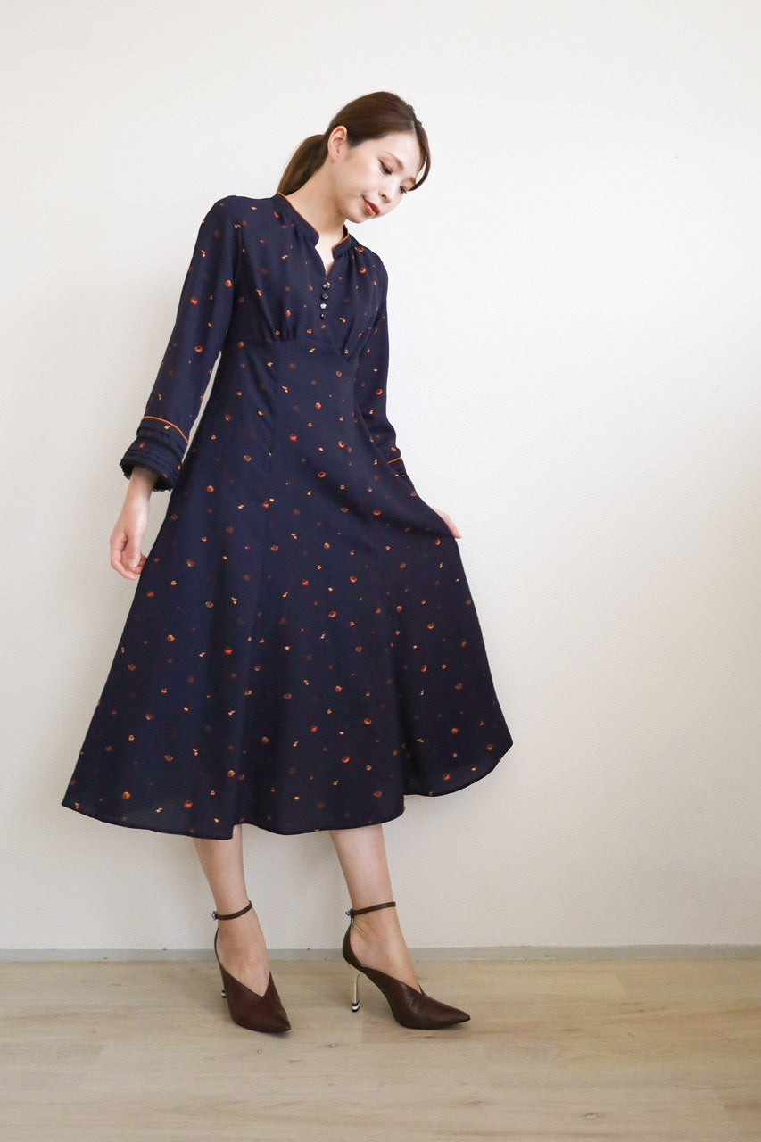 "marchen" orange rose dress