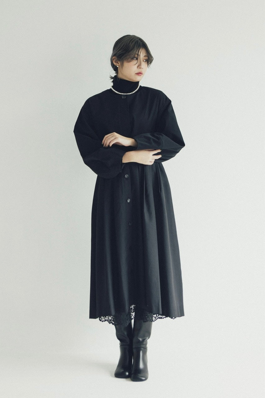 Armelle tuck skirt / black