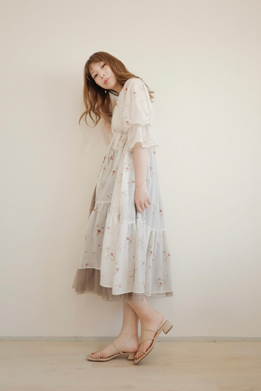 "memories of petals" yoryu flower gather dress