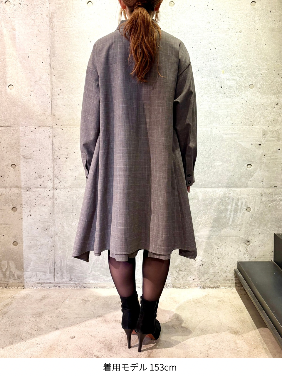 layered shirt tunic dress