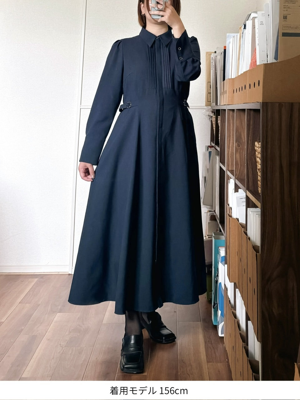 【予約商品】Cecile dress / navy