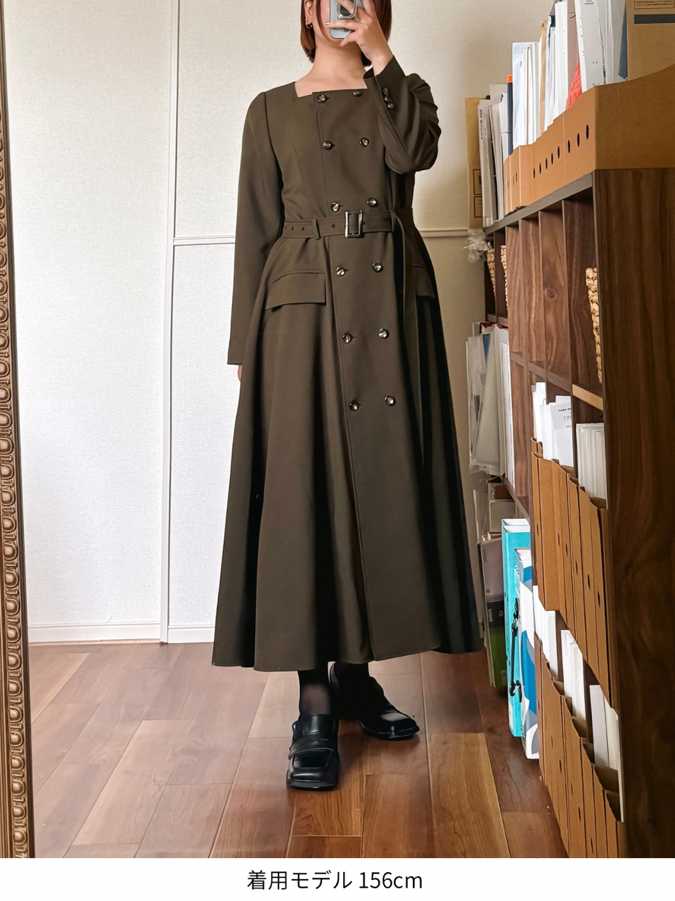 【予約商品】Camille dress / brown