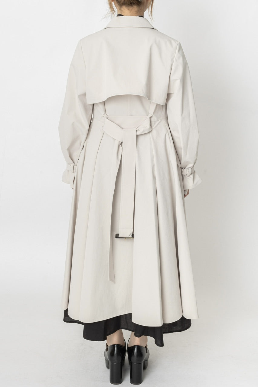 dress trench coat / ecru