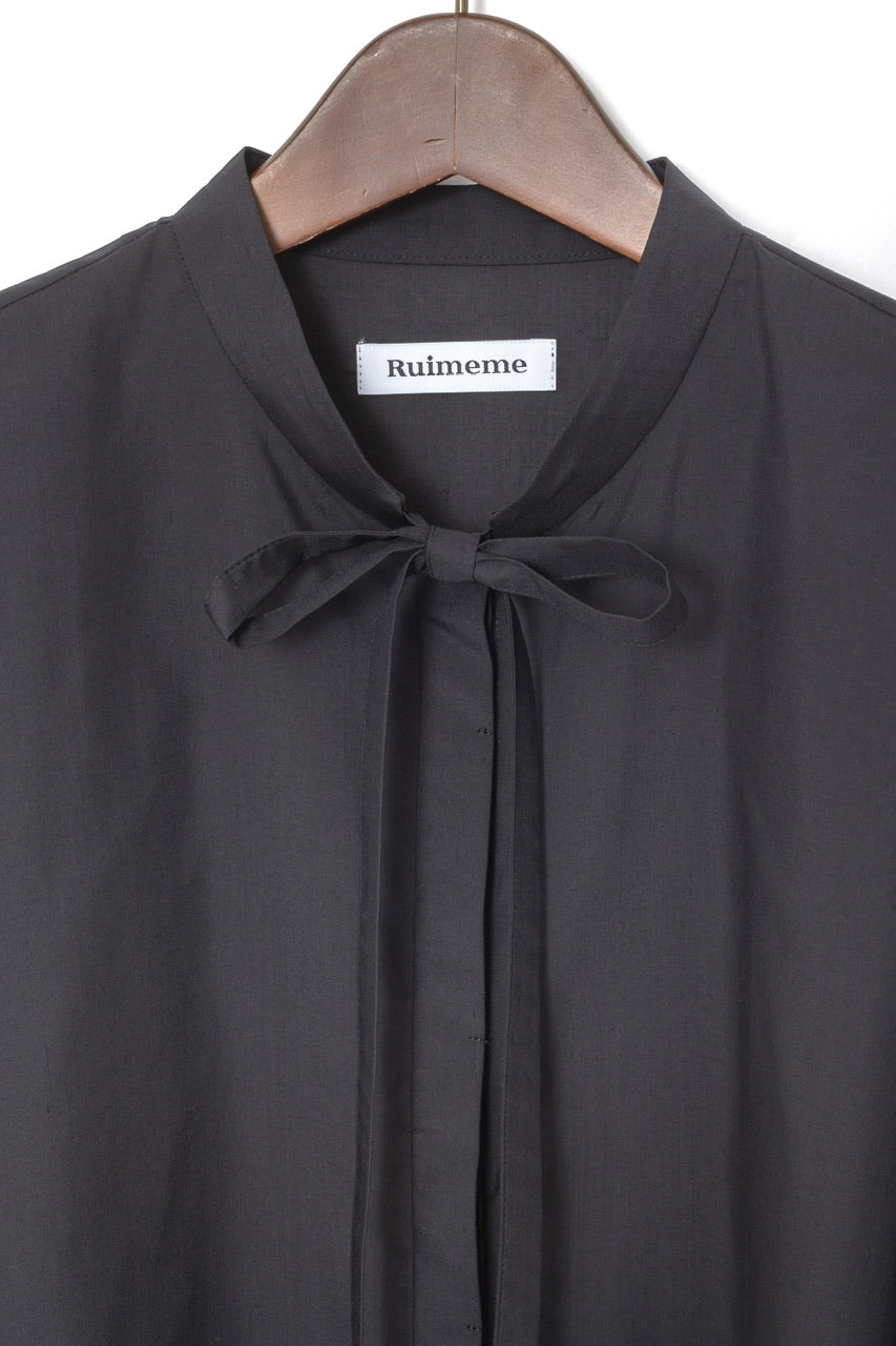 petal sleeve blouse / black