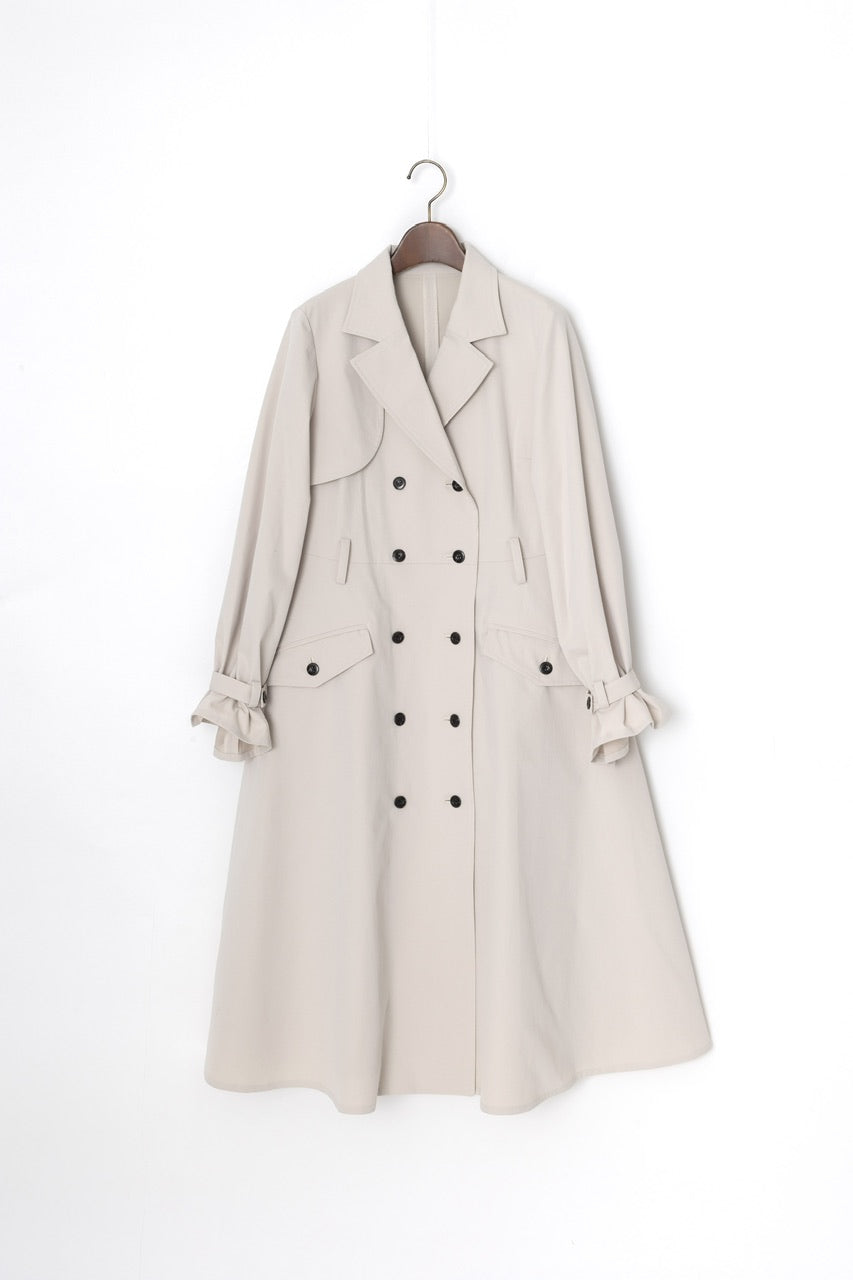 dress trench coat / ecru