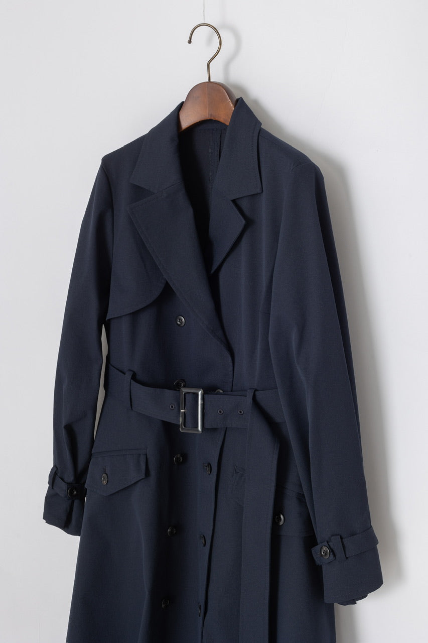 dress trench coat / navy