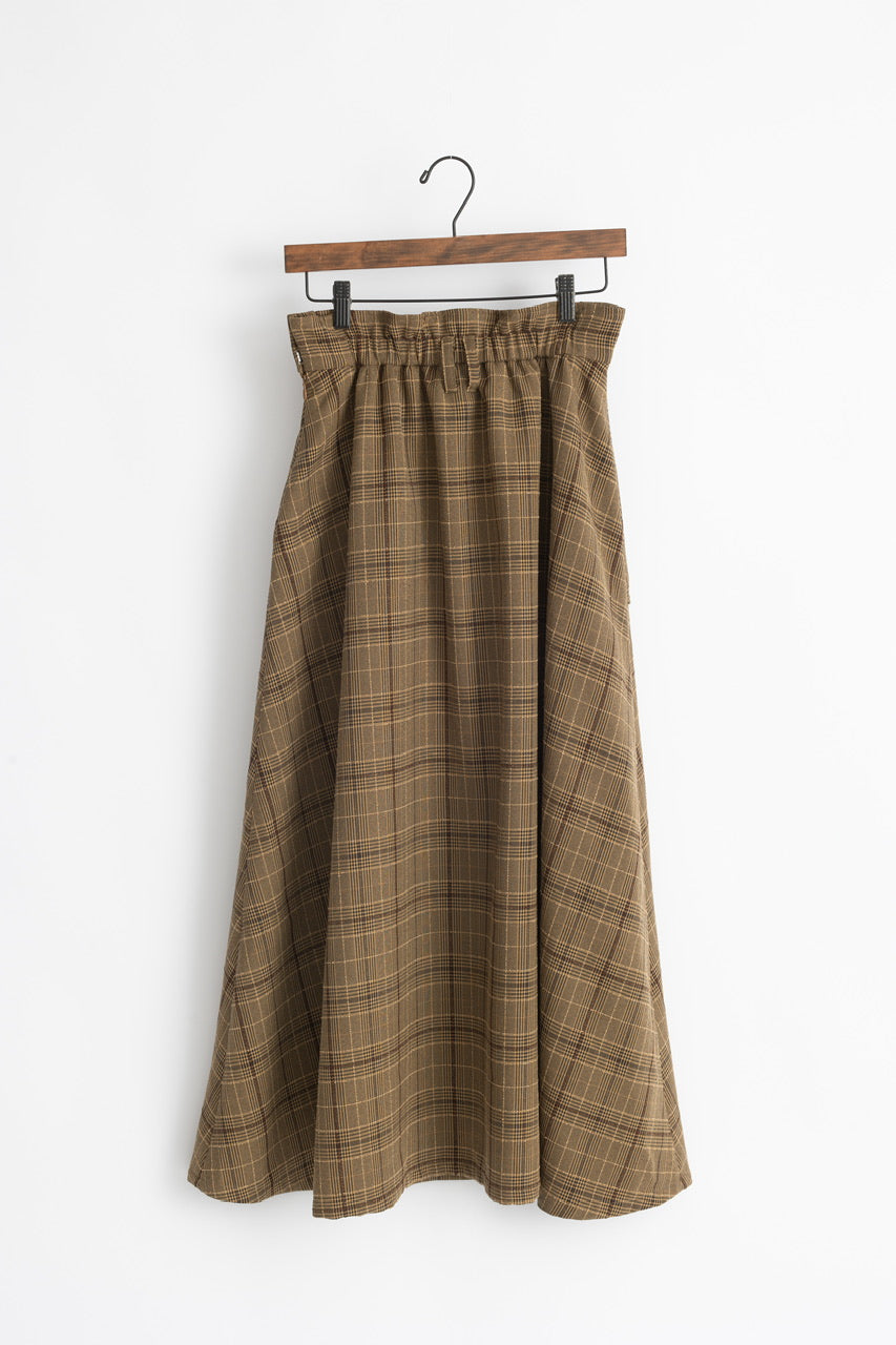 trench flare skirt