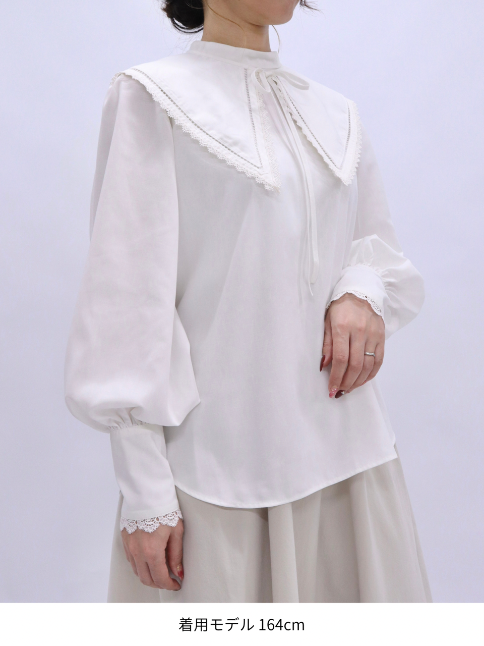Ruimeme falling collar blouse(off white) Ruimeme falling collar blouse(off white)