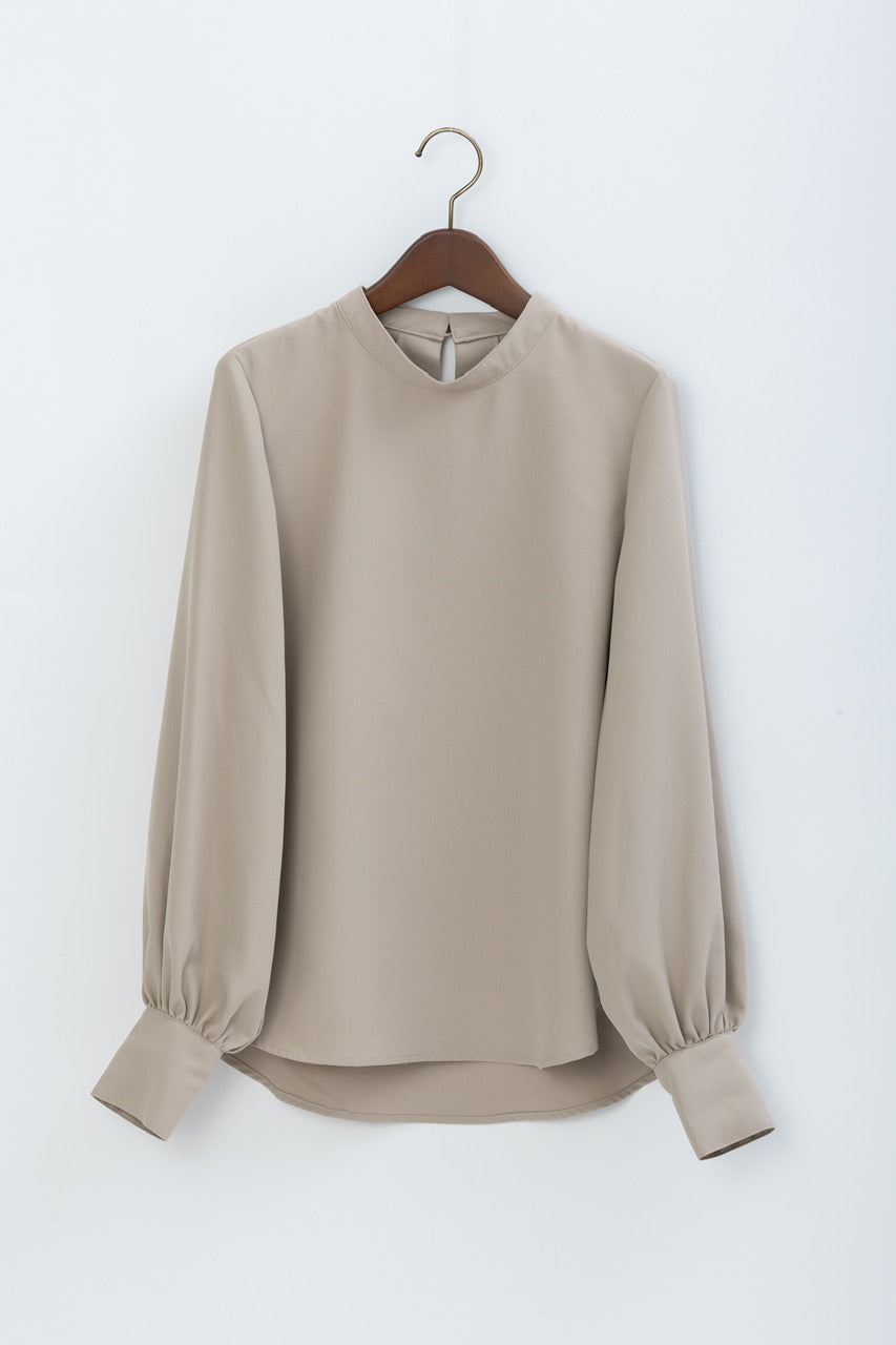 cape blouse / beige