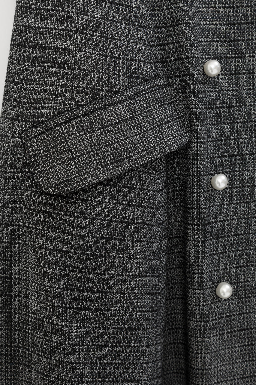 tweed gilet dress