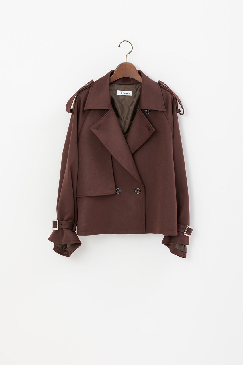 【サンプル】short trench coat