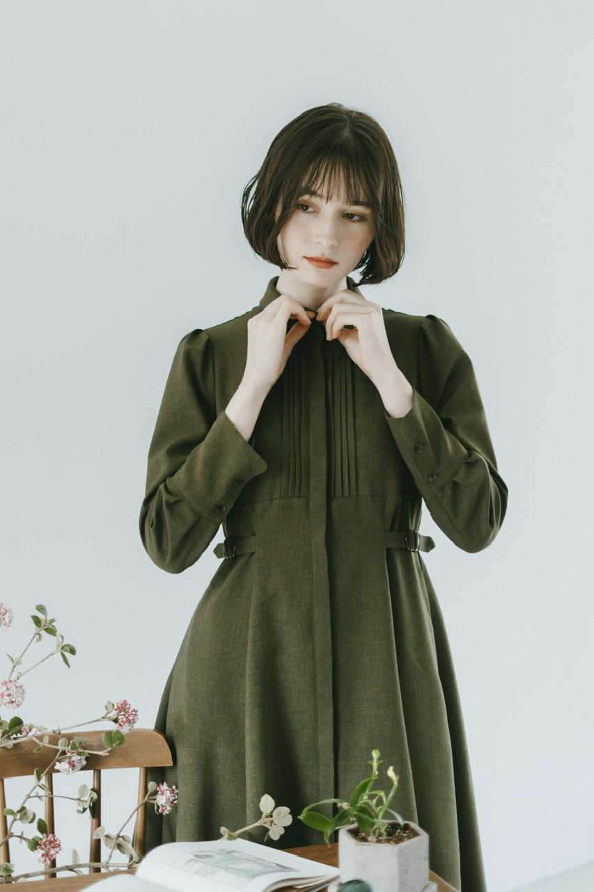 【予約商品】Cecile dress / olive