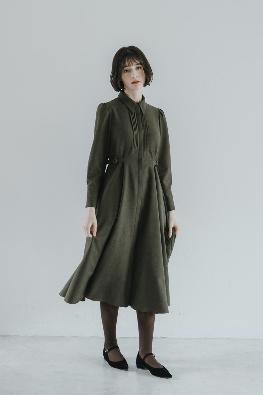 【予約商品】Cecile dress / olive