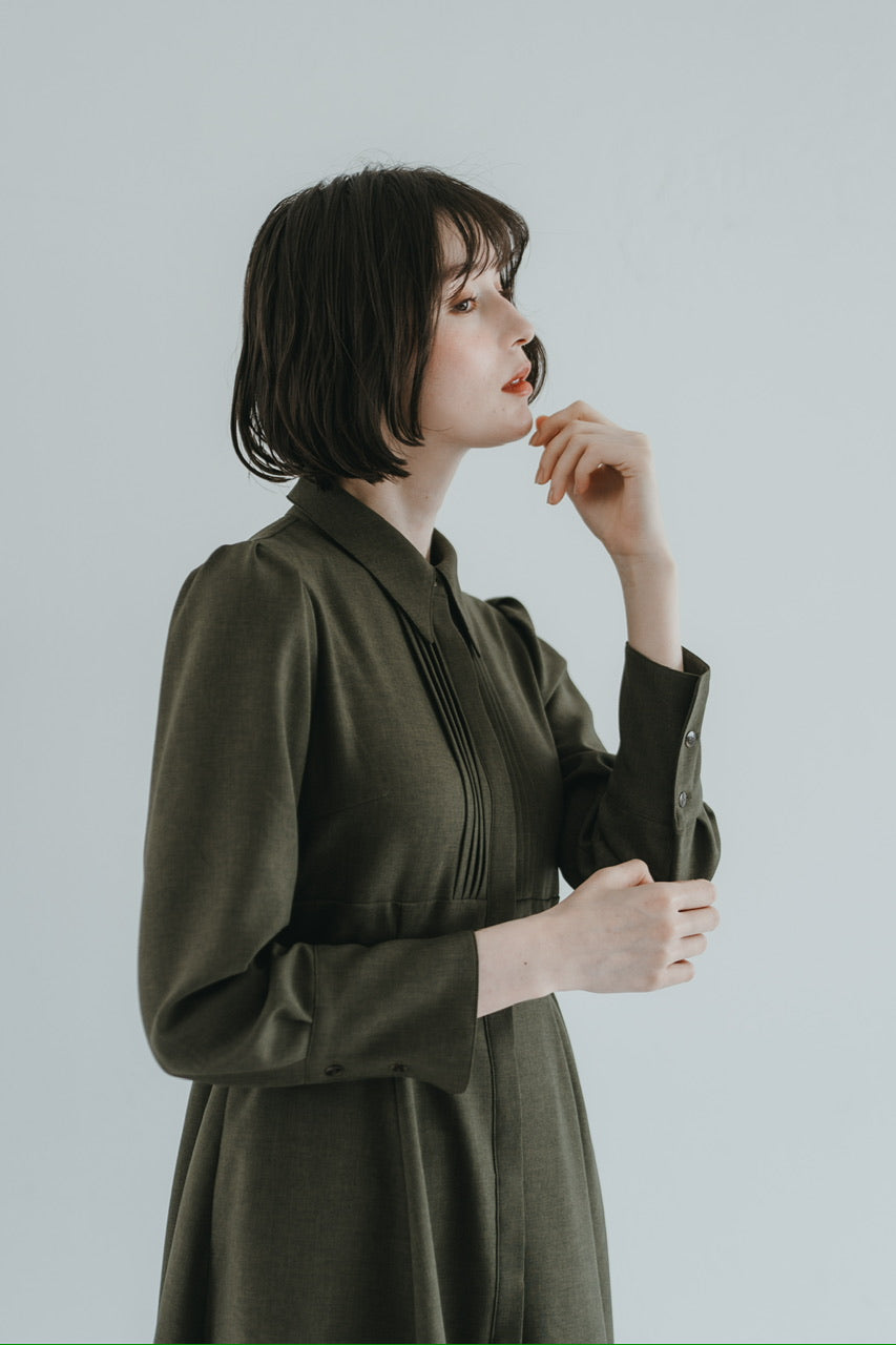 【予約商品】Cecile dress / olive