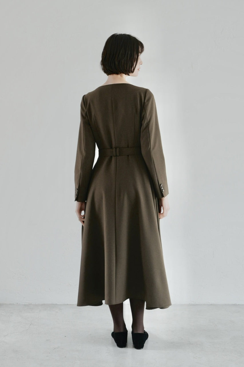 【予約商品】Camille dress / brown