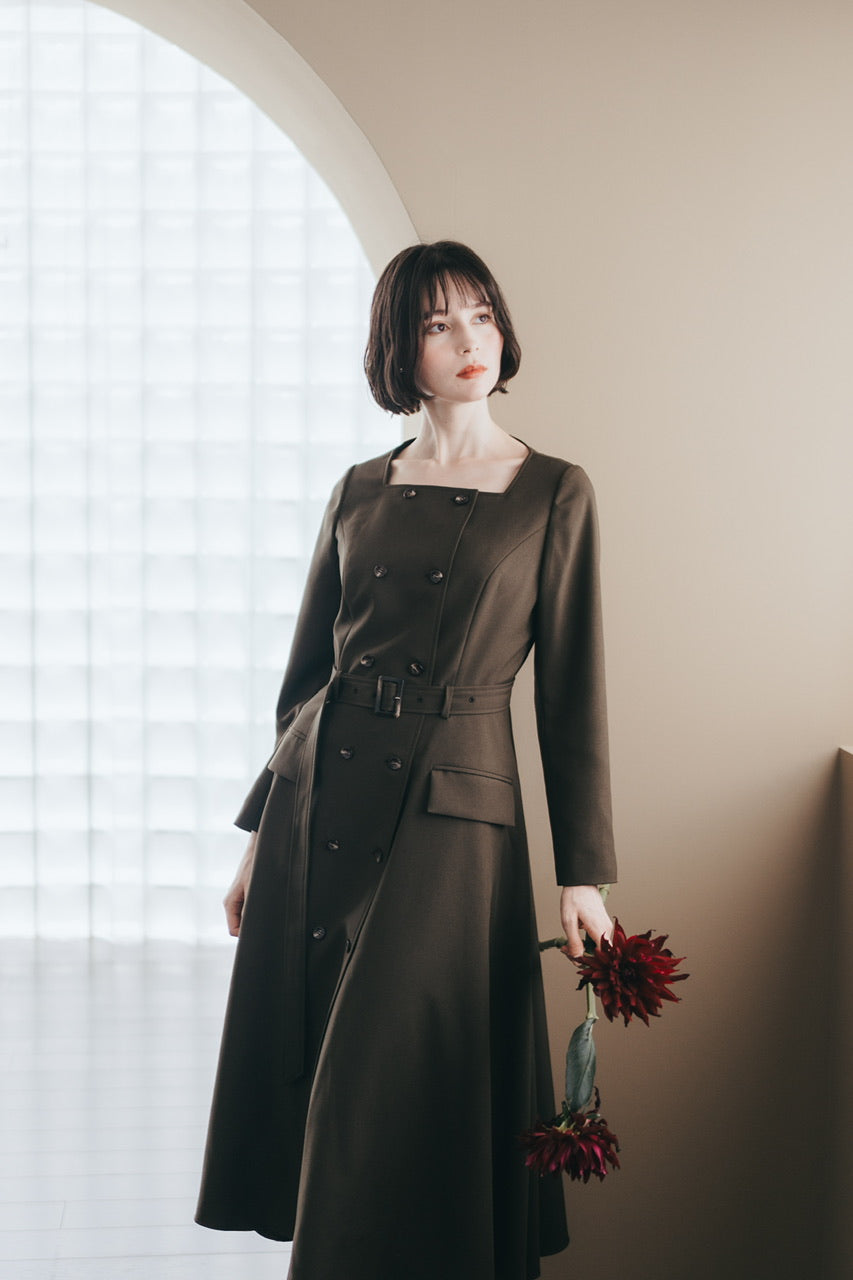 【予約商品】Camille dress / brown