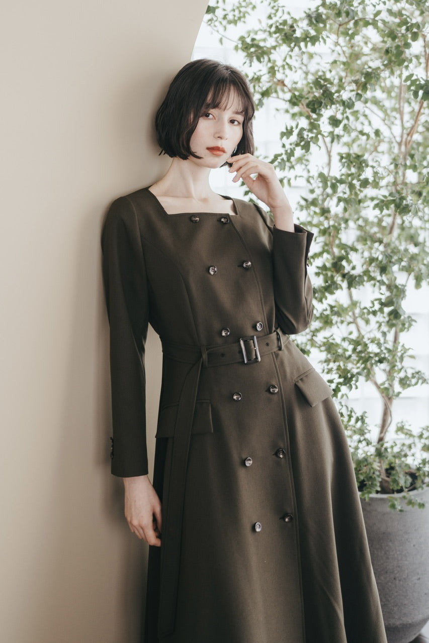 【予約商品】Camille dress / brown