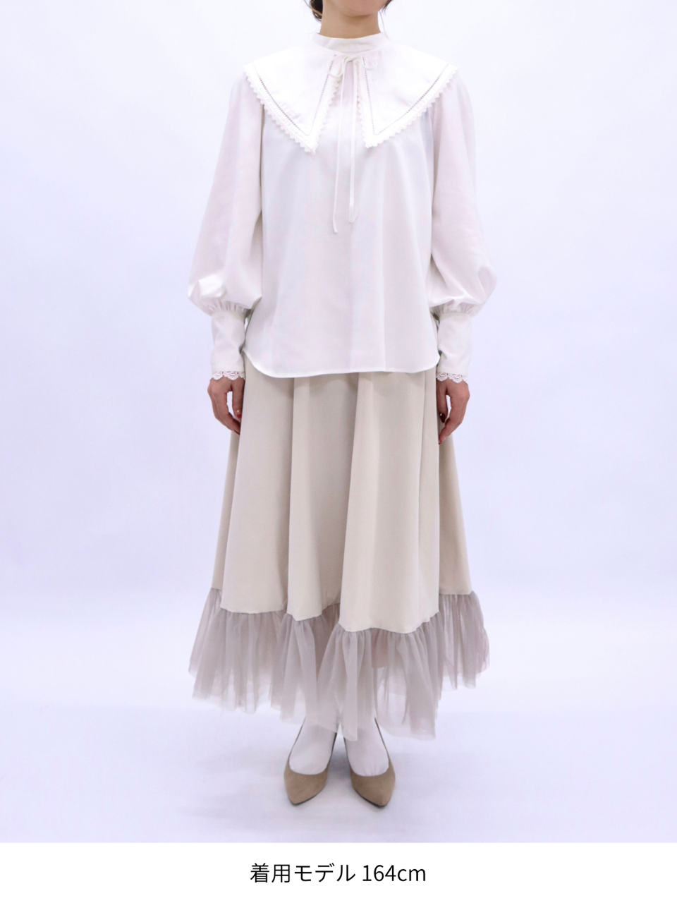 Ruimeme falling collar blouse(off white) Ruimeme falling collar blouse(off white)
