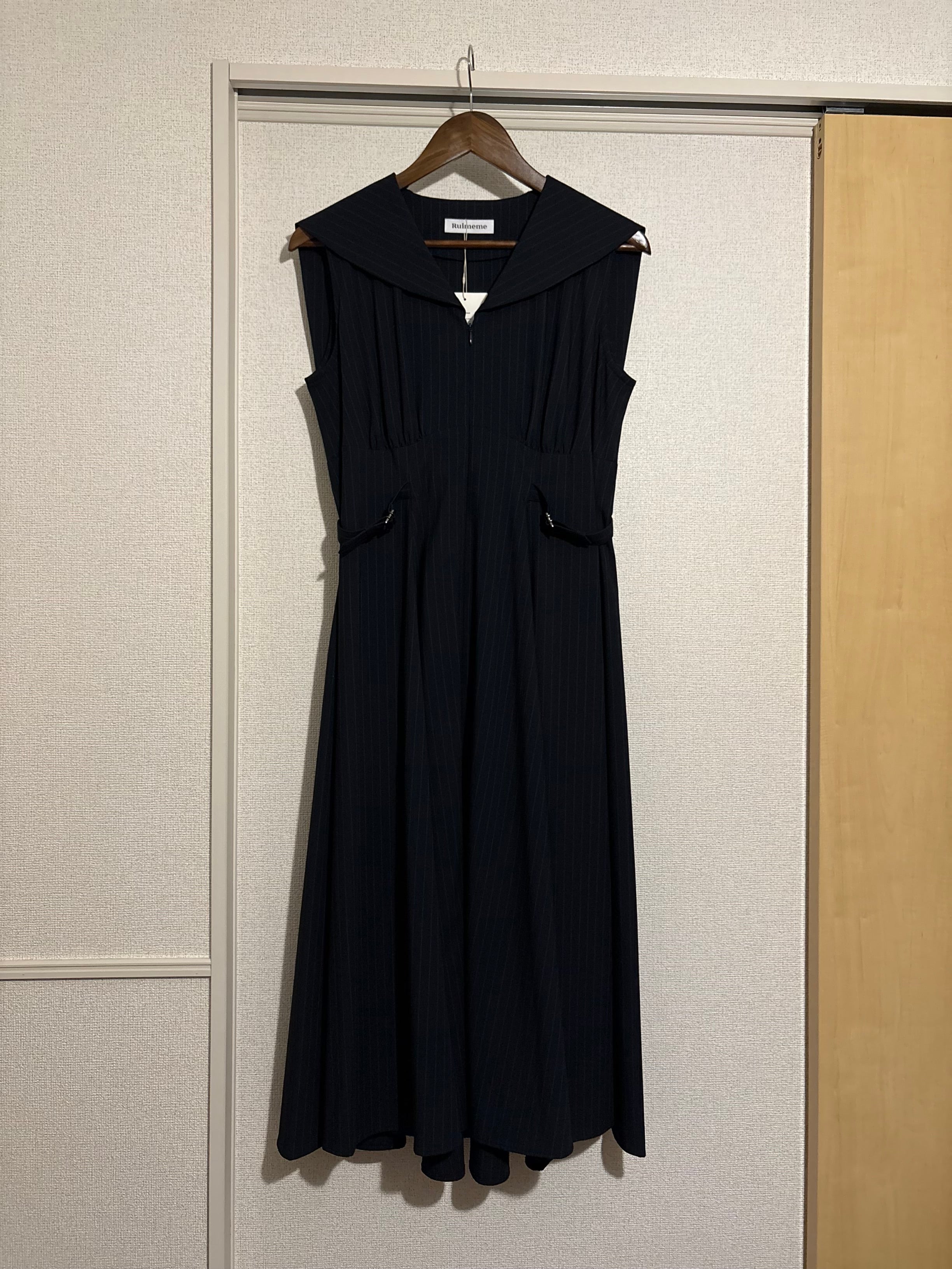 【サンプル】sailor collar stripe dress