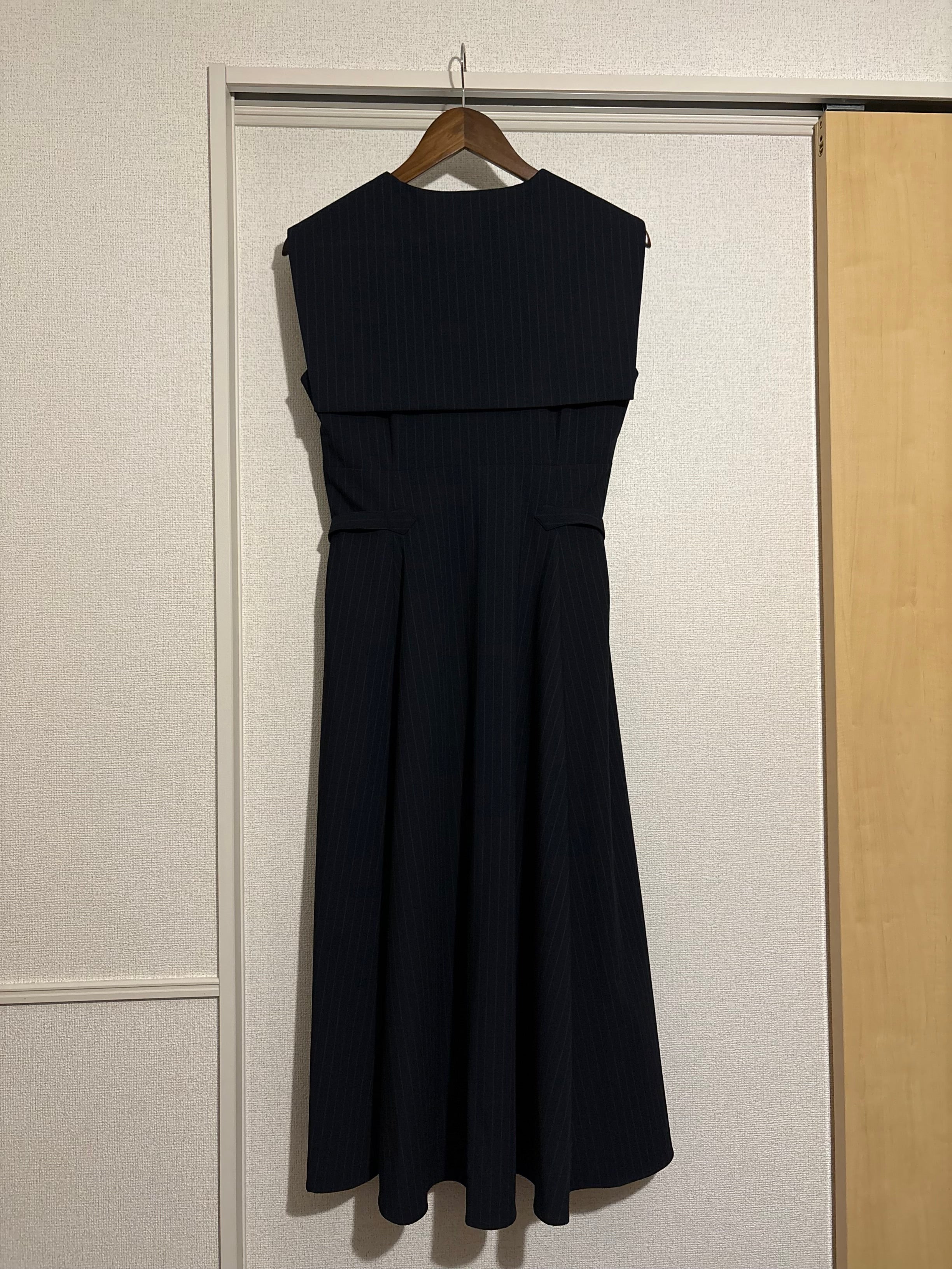 【サンプル】sailor collar stripe dress