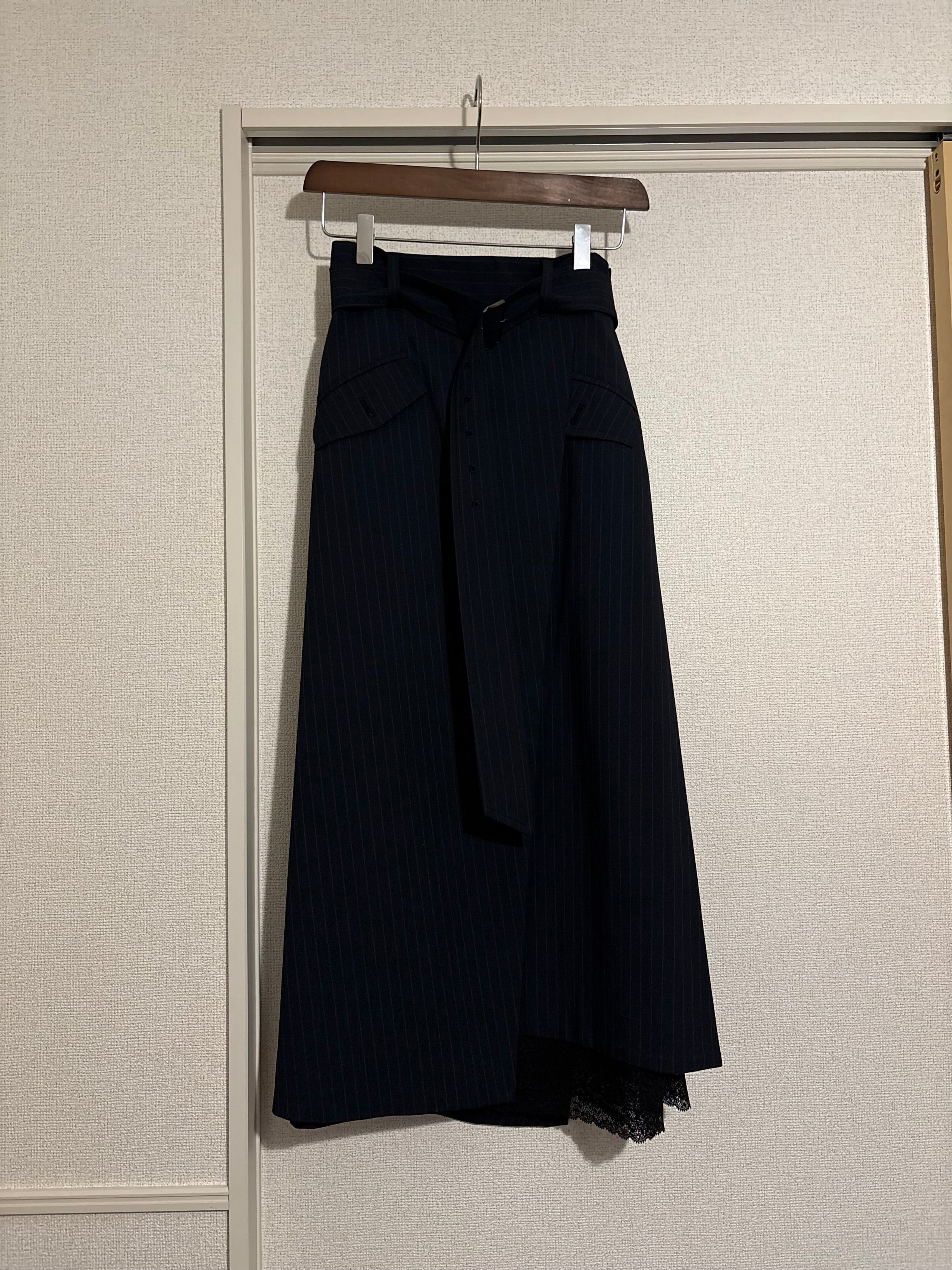【サンプル】stripe asymmetry skirt