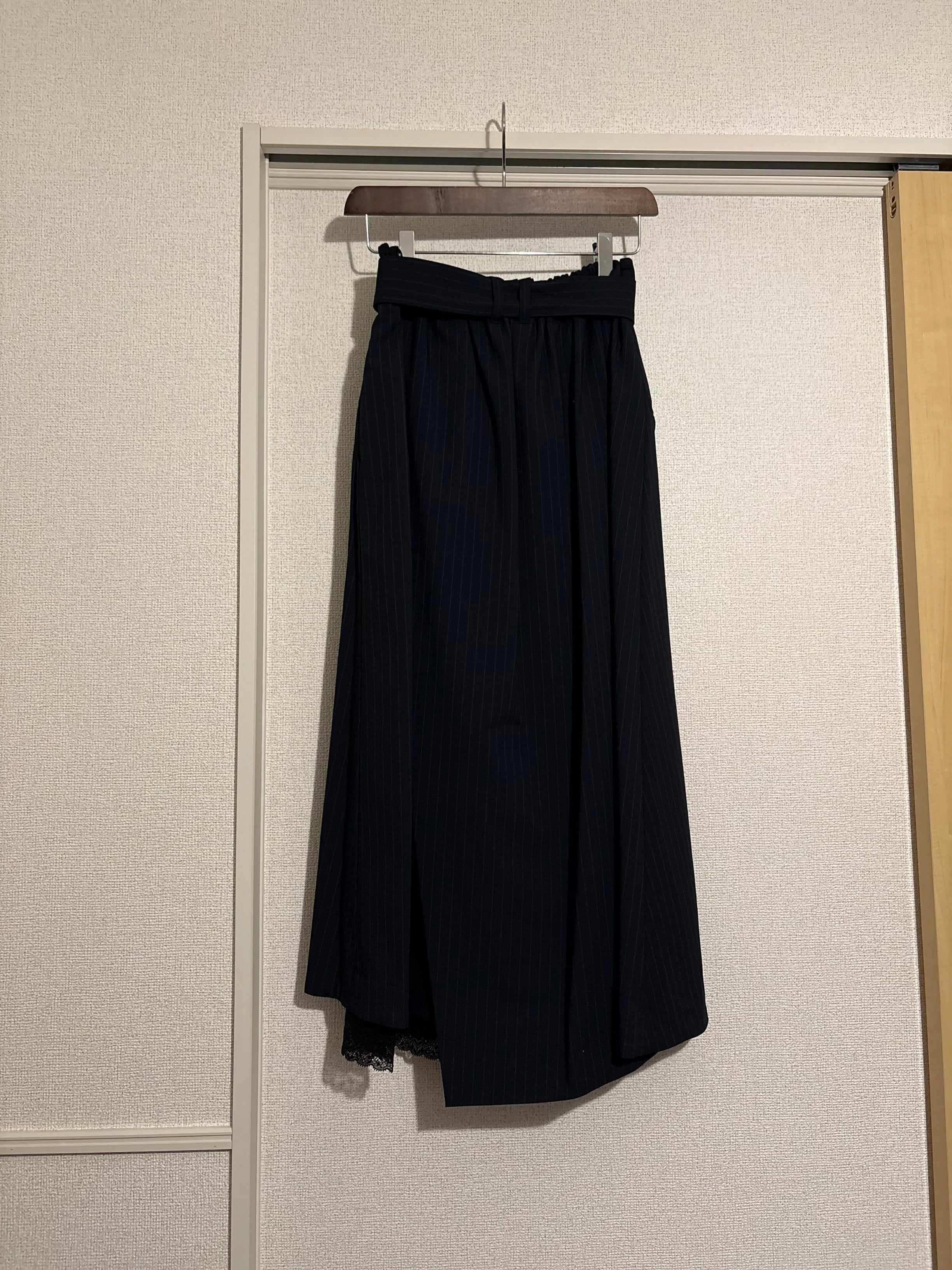 【サンプル】stripe asymmetry skirt