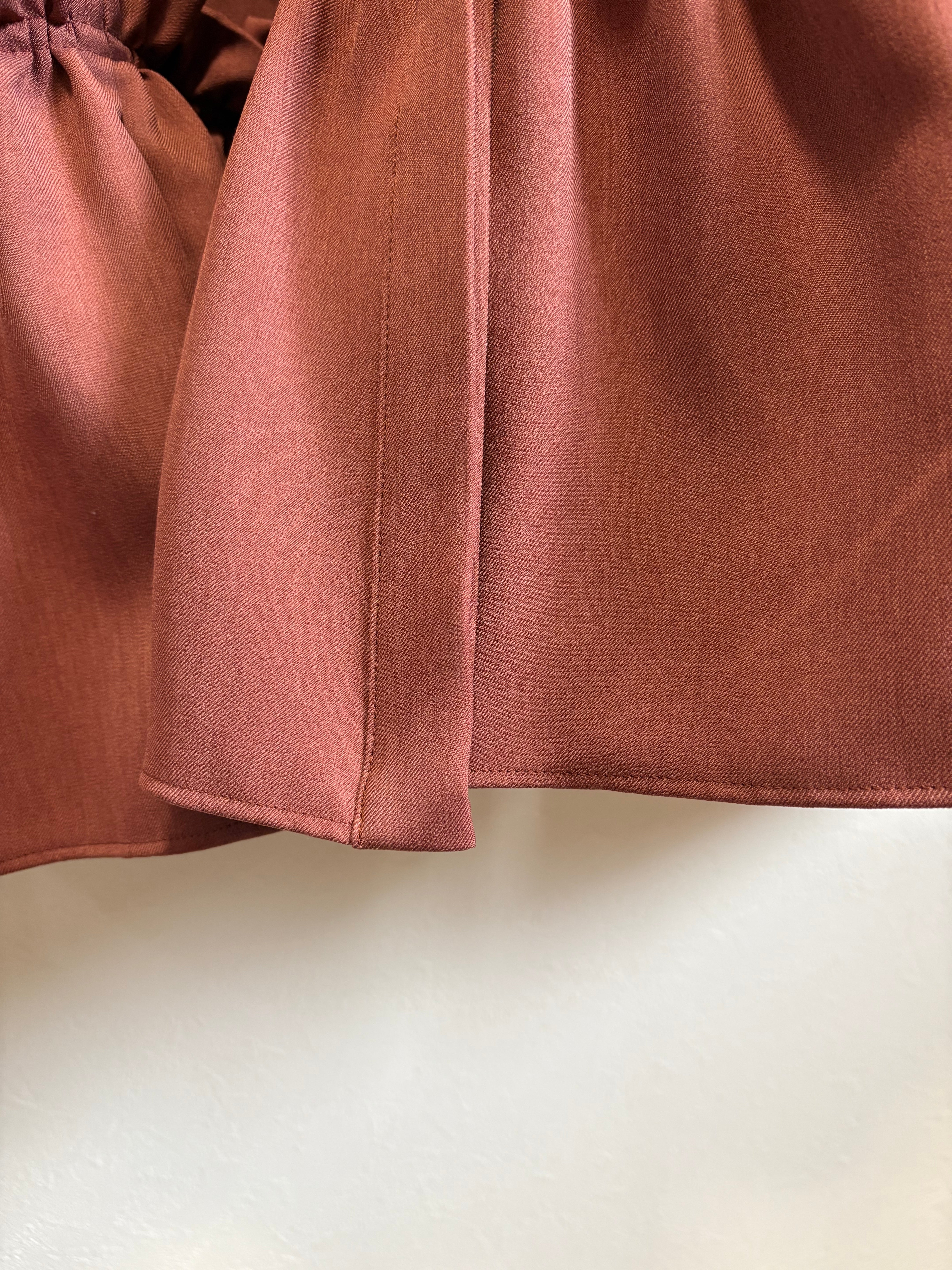 【B品】Chantal dress / brick red