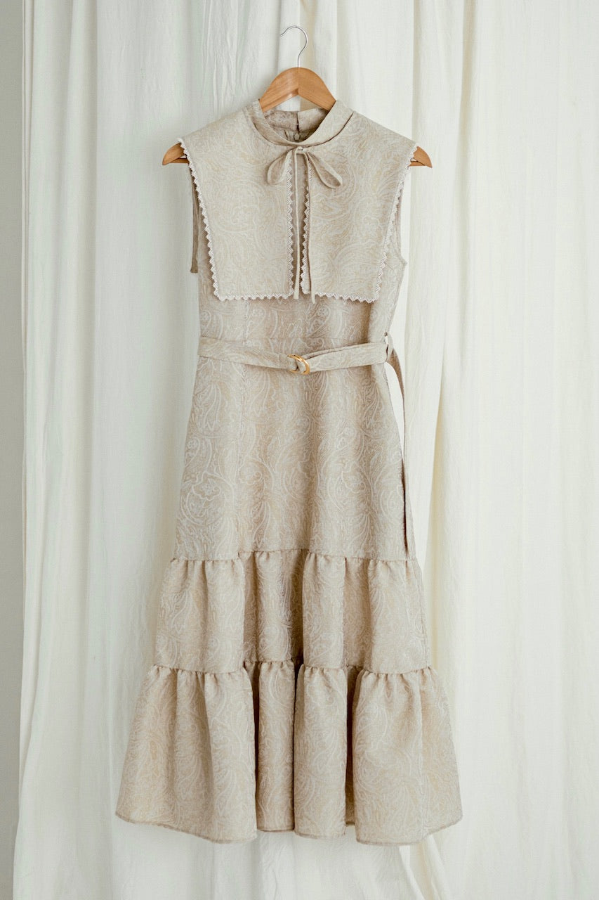 【B品】〈Laurence〉attached collar long dress