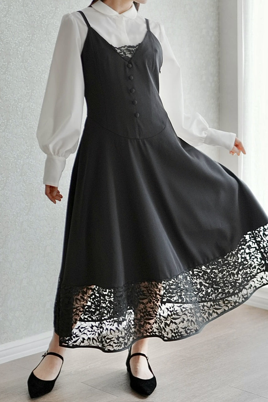 basque waist camisole dress【予約商品】