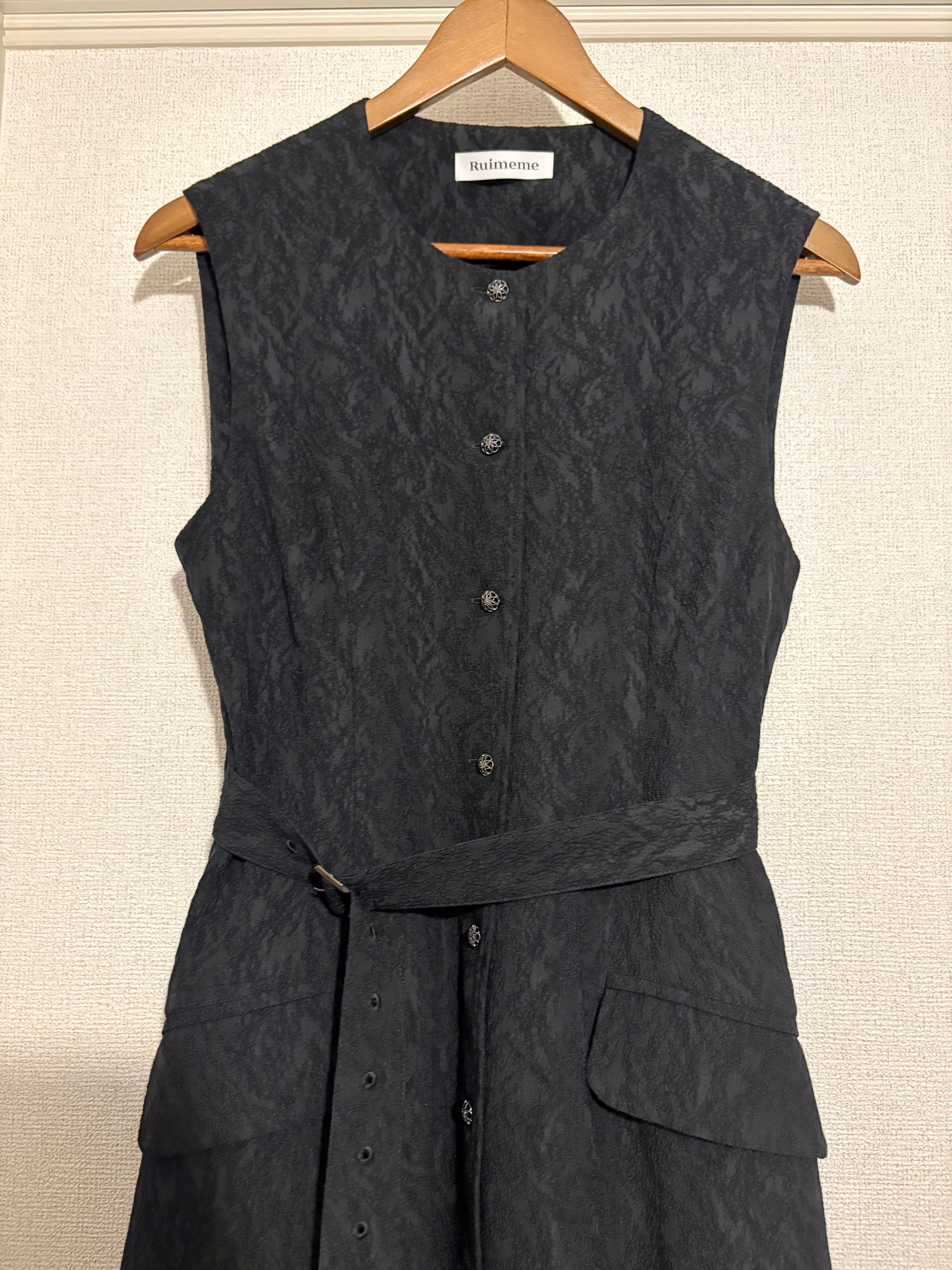 【サンプル】jacquard gilet dress
