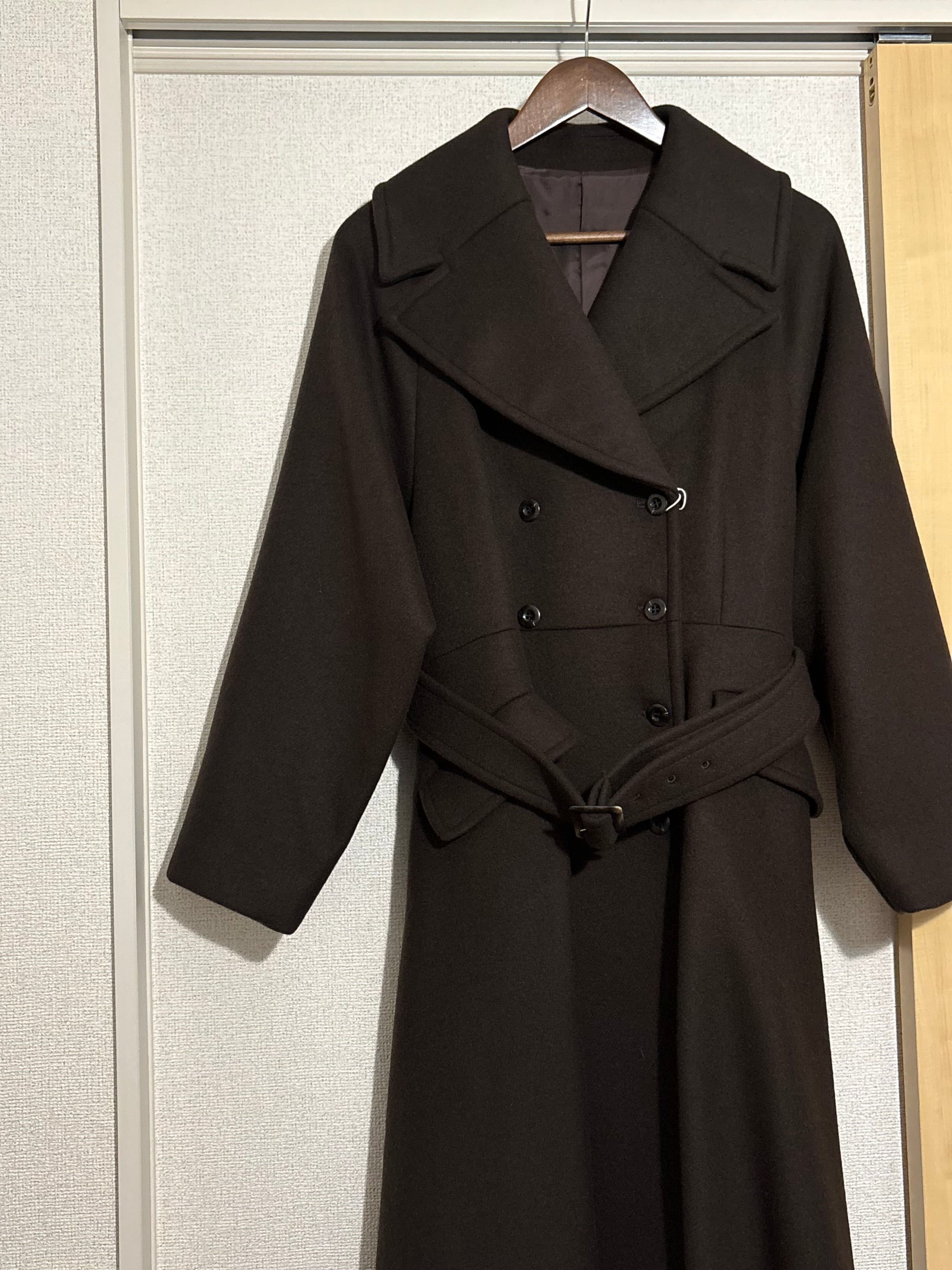 【サンプル】classic flare dress coat / brown