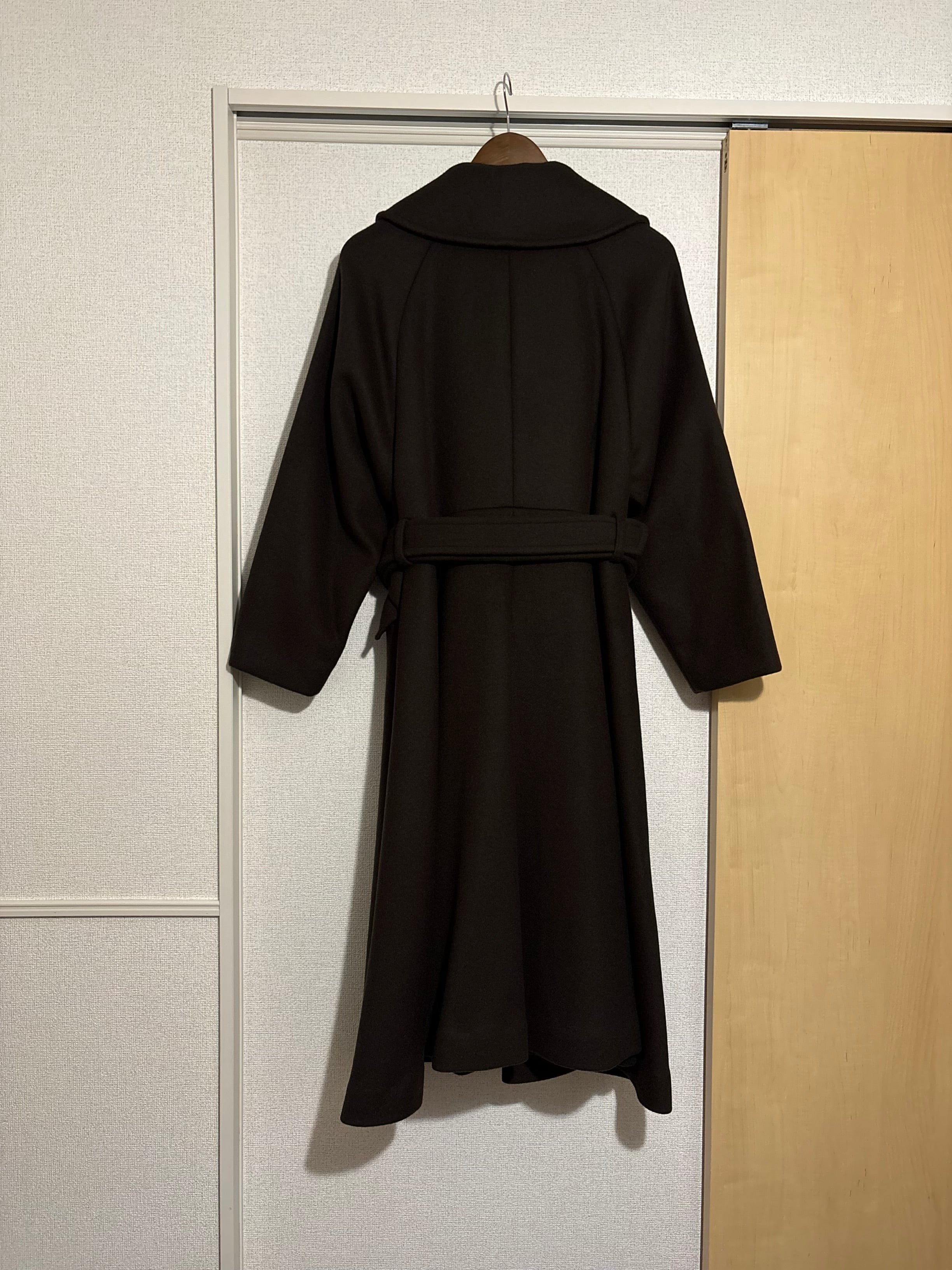【サンプル】classic flare dress coat / brown