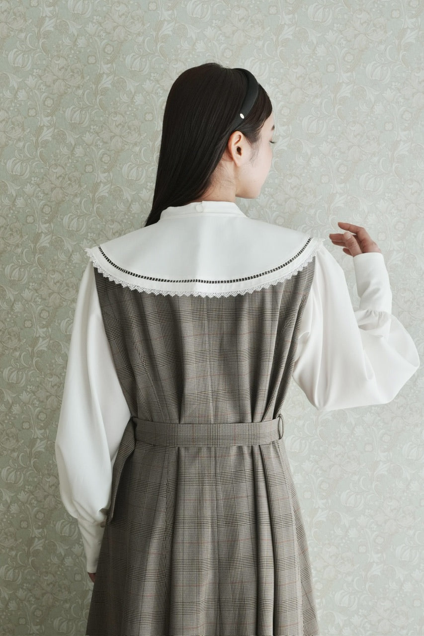 double breasted gilet dress【予約商品】