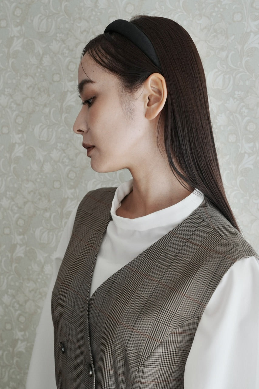 double breasted gilet dress【予約商品】