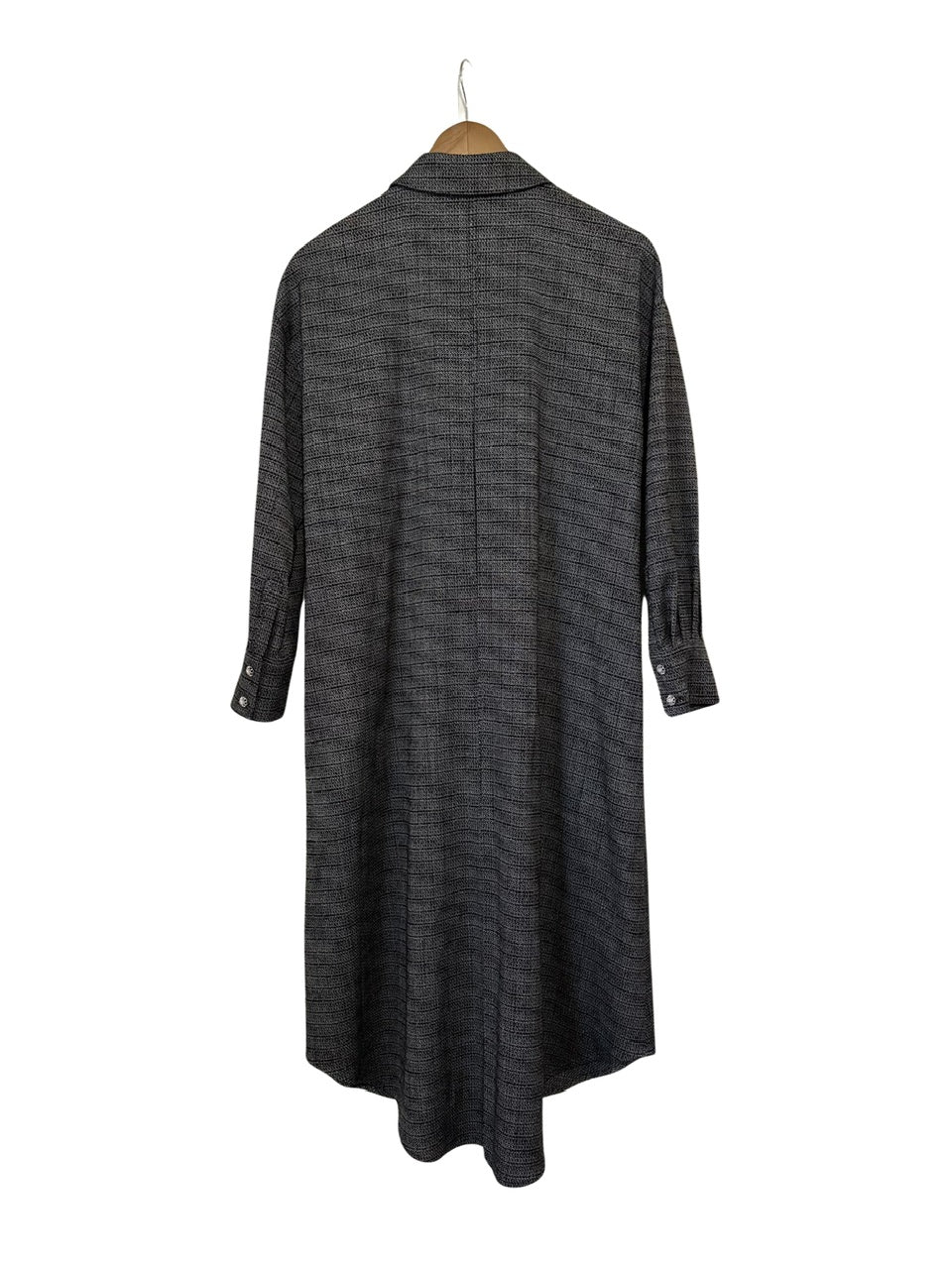 【予約商品】tweed shirt dress / black