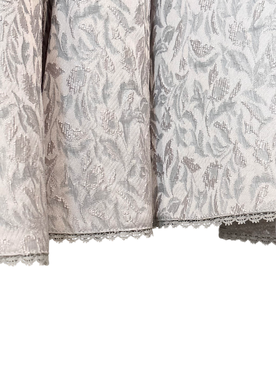 【予約商品】botanical jacquard semi-mermaid skirt / ice gray