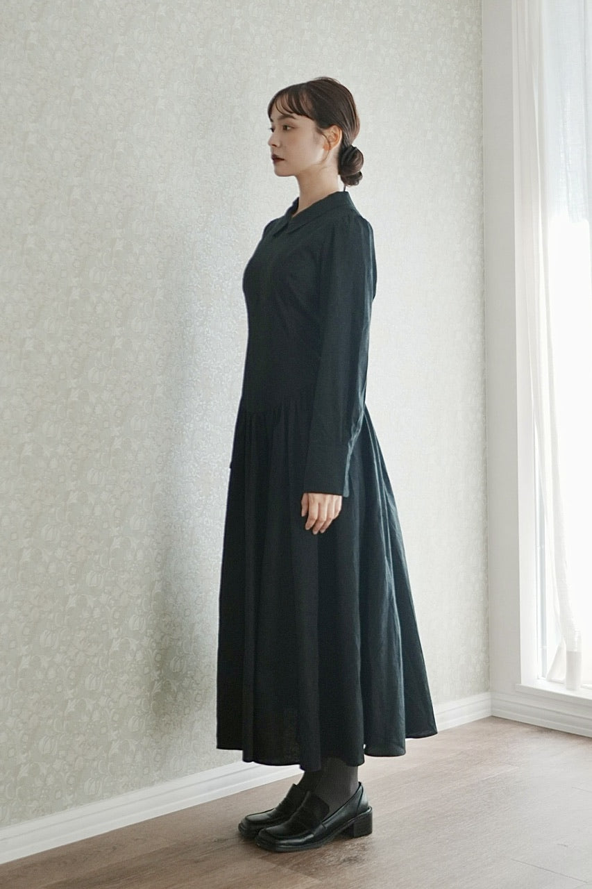Ruimeme　ルイメーム　Annabelle dress　黒 Annabelle dress - long sleeve【予約商品】