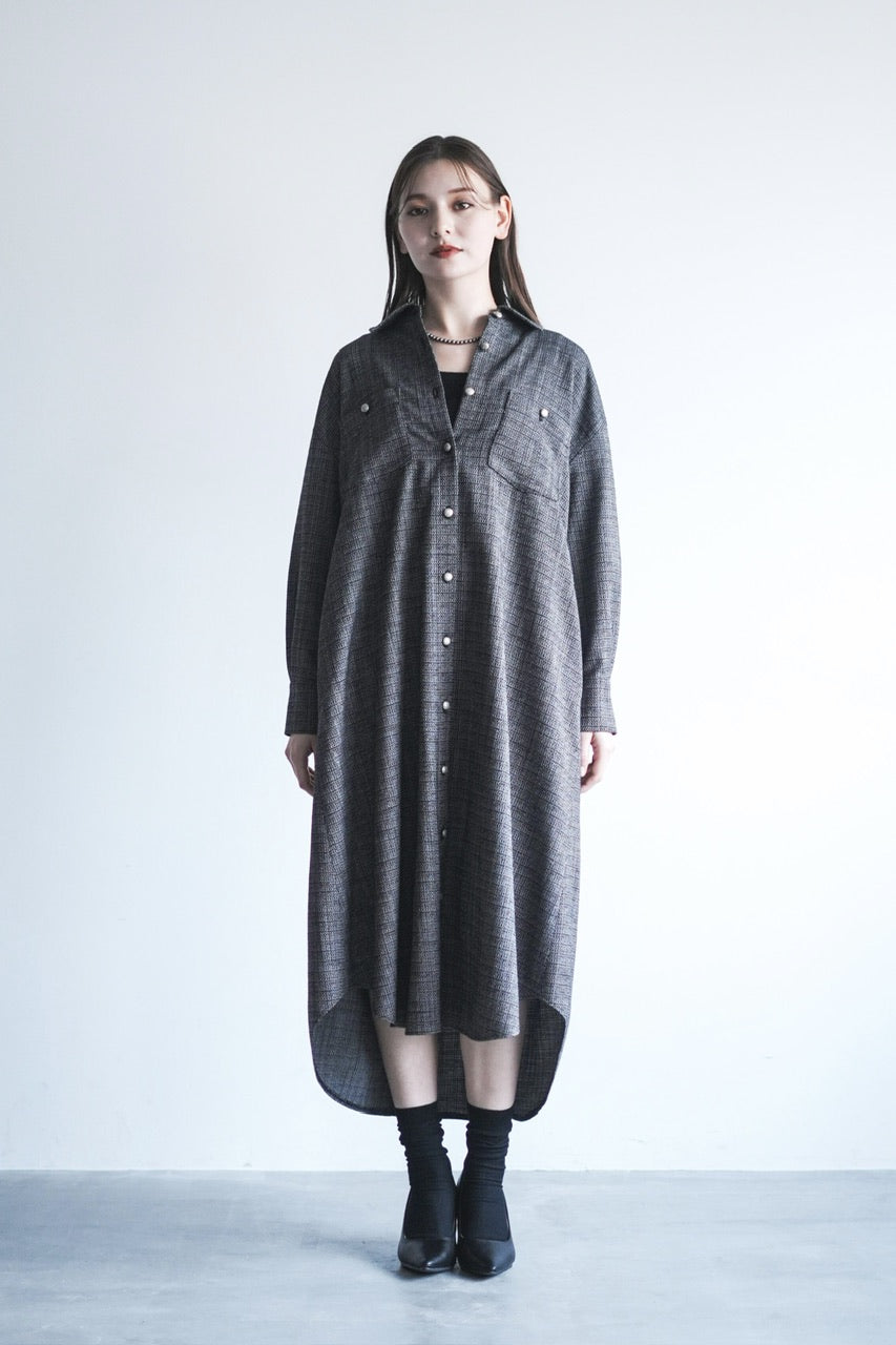 tweed shirt dress