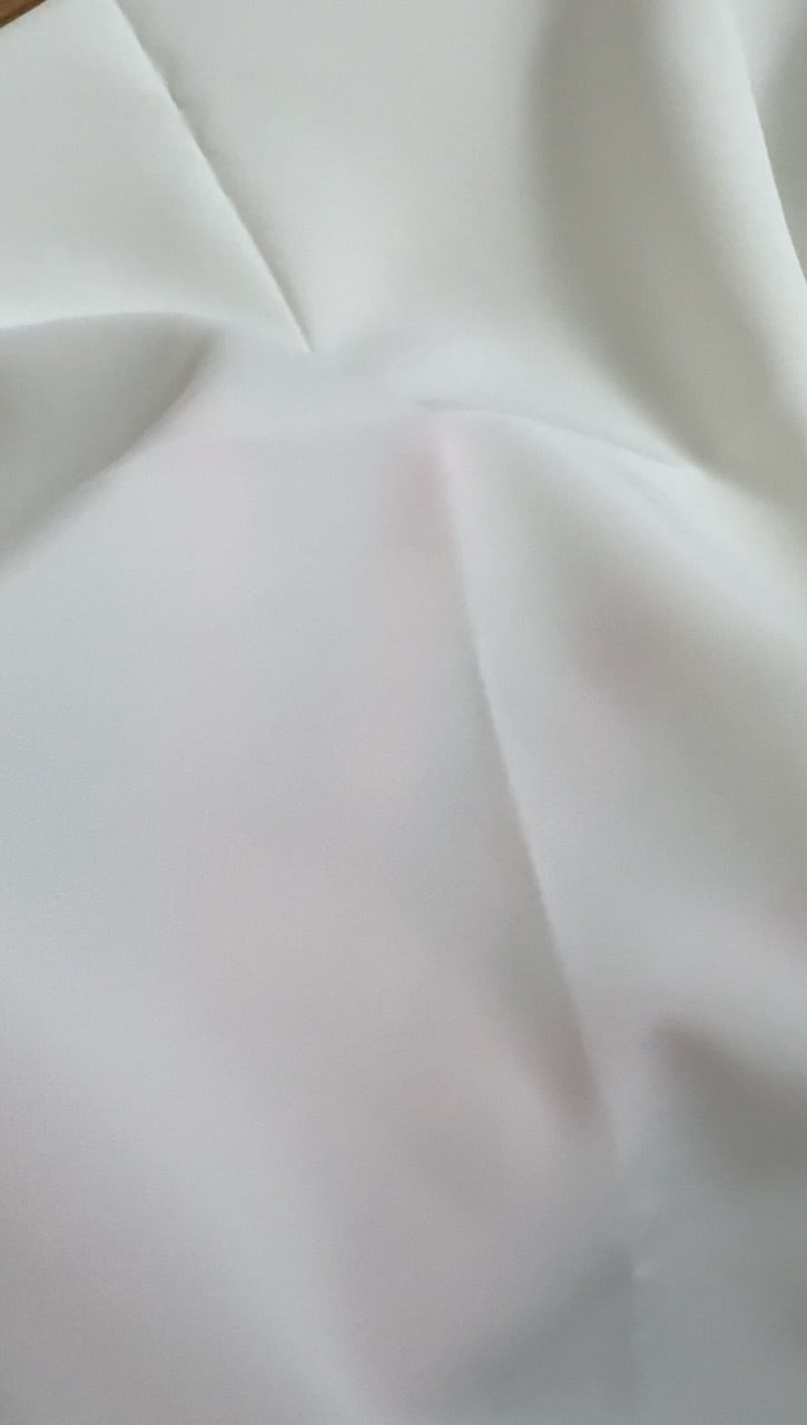 falling collar high neck blouse【予約商品】