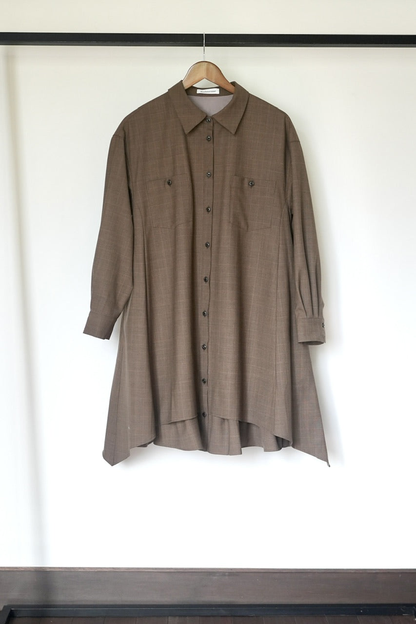 layered shirt tunic dress