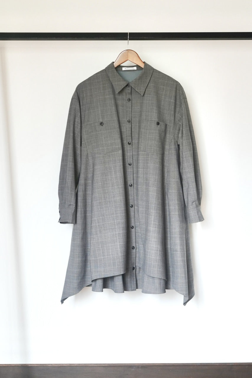 layered shirt tunic dress