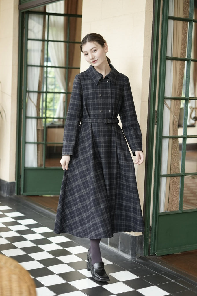 〈 Noémie 〉double button dress