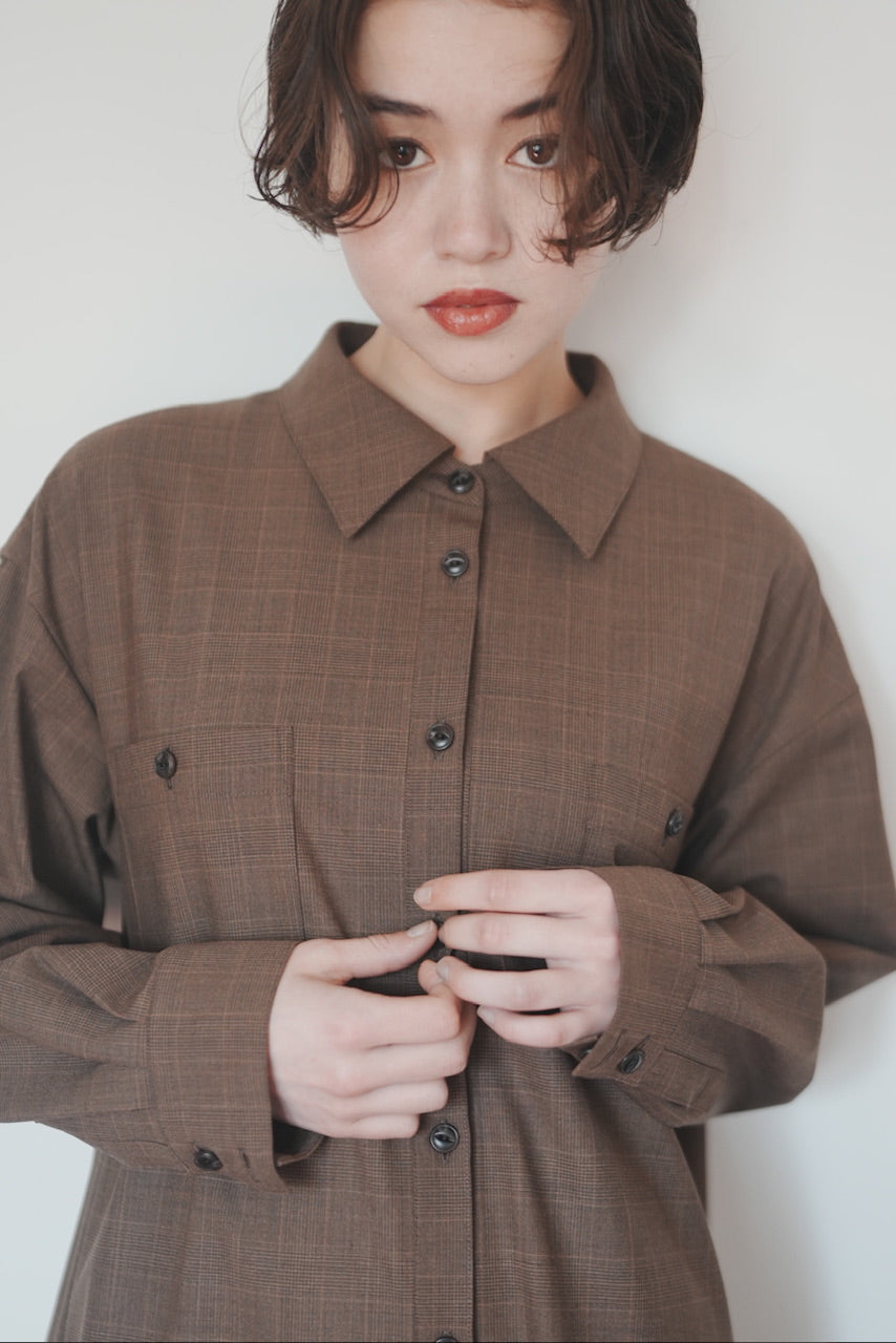 layered shirt tunic dress